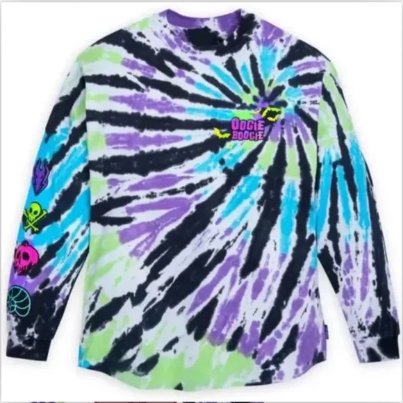 **MAKE AN OFFER! Disney GLOW IN DARK Oogie Boogie Spirit Jersey Tie Dye - Picture 3 of 4
